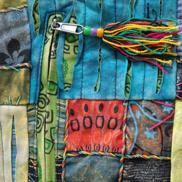 India Boutique Patchwork Multicolor Hobo Bag - Picture 5 of 14